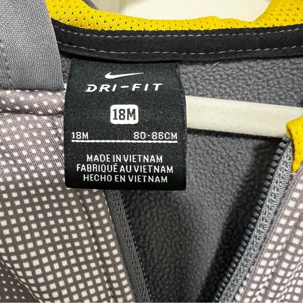 Nike Toddler Grey Full Zip Jacket Size 18 Months